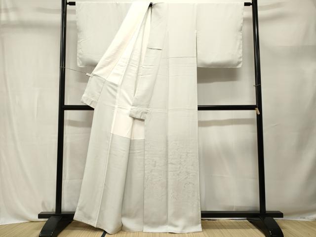 平和屋着物■豪華色留袖　風景地紋　白花色　正絹　逸品　CABL3719ev