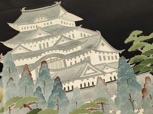 平和屋着物■本加賀友禅作家　北村比呂志　黒留袖　御所解文　正絹　逸品　CABL3747ev