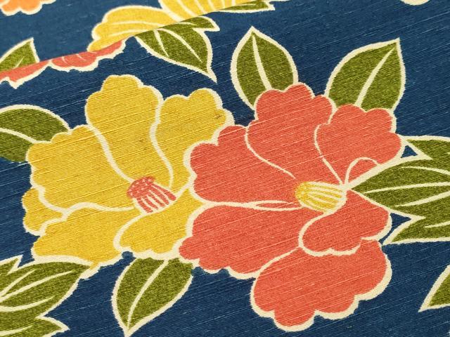 平和屋着物■上質な紬　舞花文　正絹　逸品　CABL3748ev