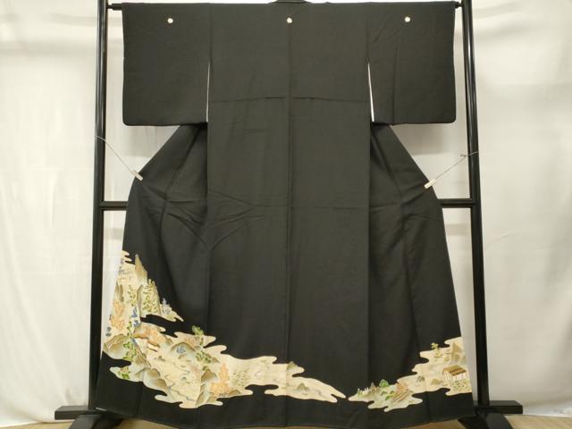 平和屋着物■訪問着　御所解文　暈し染め　金彩　正絹　逸品　CABL3750ev