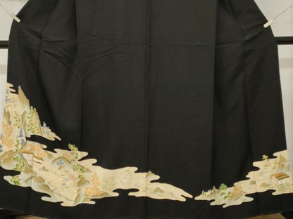 平和屋着物■訪問着　御所解文　暈し染め　金彩　正絹　逸品　CABL3750ev