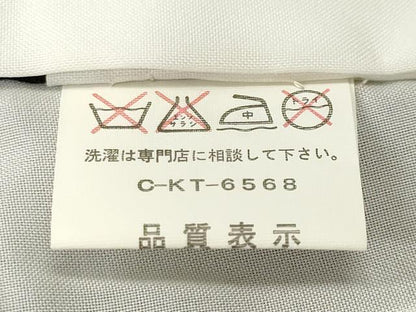 平和屋着物■豪華黒留袖　地紙重ね飛鶴雪輪花文　金彩　正絹　逸品　CABL3754ev