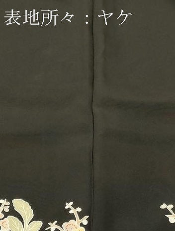 平和屋着物■豪華黒留袖　作家物　乱菊　枝梅花文　金彩　正絹　逸品　CABL3759ev