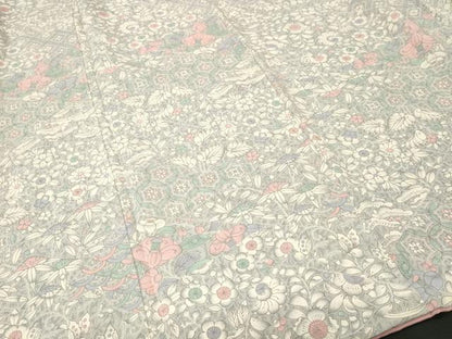 平和屋着物■上質な小紋　辻が花　鬼しぼ縮緬　正絹　逸品　CABL3760ev