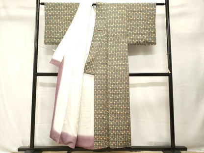 平和屋着物■上質な小紋　飛鶴文　正絹　逸品　CABL3763ev