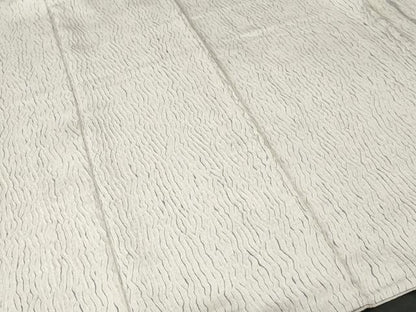 平和屋着物■上質な小紋　ふくれ織　杢目文様　正絹　逸品　CABL3770ev