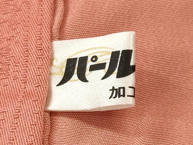 平和屋着物■上質な色無地　縞地紋　薄紅色　正絹　逸品　CABL3777ev