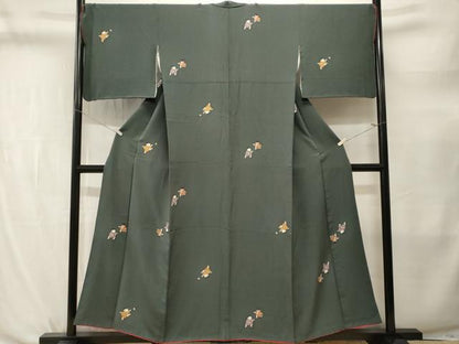 平和屋着物■上質な小紋　童子遊び　正絹　逸品　CABL3792ev
