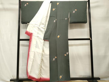 平和屋着物■上質な小紋　童子遊び　正絹　逸品　CABL3792ev
