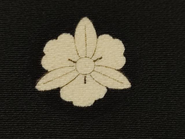 平和屋着物■豪華黒留袖　駒刺繍　乱菊　金彩　正絹　逸品　CABL3794ev