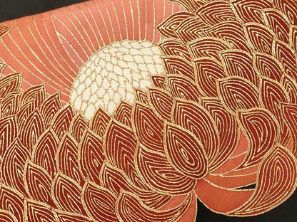 平和屋着物■豪華黒留袖　駒刺繍　乱菊　金彩　正絹　逸品　CABL3794ev