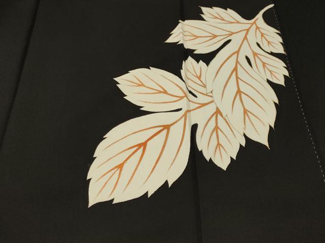 平和屋着物■豪華黒留袖　駒刺繍　乱菊　金彩　正絹　逸品　CABL3794ev
