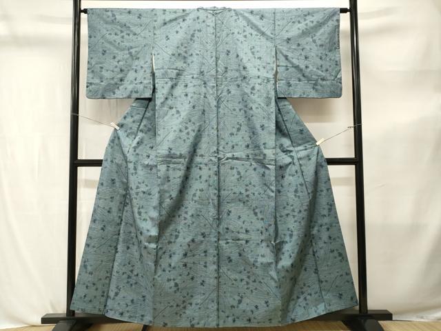 平和屋着物■本場大島紬　7マルキ　草花文　正絹　逸品　CABL3796ev