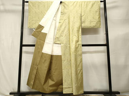 平和屋着物■本場大島紬　亀甲繋ぎ　正絹　逸品　CABL3797ev