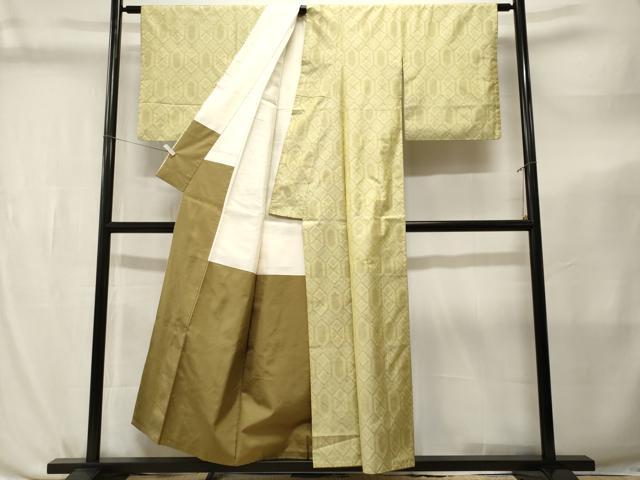 平和屋着物■本場大島紬　亀甲繋ぎ　正絹　逸品　CABL3797ev