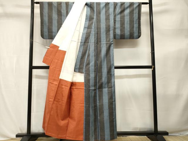 平和屋着物■本場大島紬　竹文　正絹　逸品　CABL3799ev