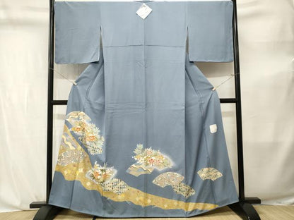 平和屋着物■豪華色留袖　作家物　駒刺繍　地g舞松竹梅花文　暈し染め　金彩　正絹　逸品　CABL3802ev