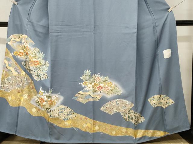 平和屋着物■豪華色留袖　作家物　駒刺繍　地g舞松竹梅花文　暈し染め　金彩　正絹　逸品　CABL3802ev