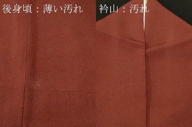 平和屋着物■訪問着　草花文　鬼しぼ縮緬　正絹　逸品　CABL3806ev