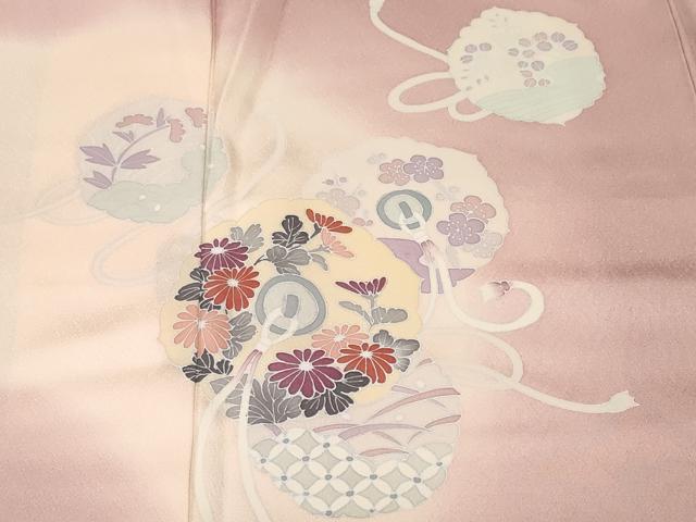 平和屋着物■訪問着　鏡裏花文　暈し染め　正絹　逸品　CABL3807ev