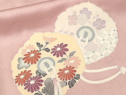 平和屋着物■訪問着　鏡裏花文　暈し染め　正絹　逸品　CABL3807ev