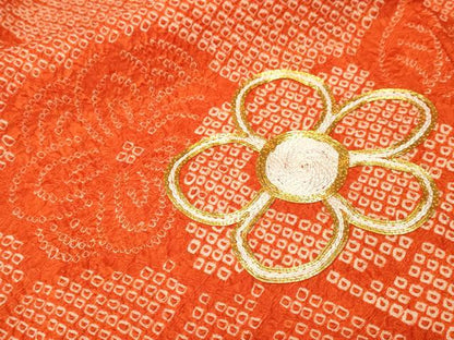 平和屋着物■豪華振袖　総絞り　駒刺繍　花筏文　正絹　逸品　CABL3810ev