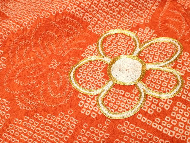 平和屋着物■豪華振袖　総絞り　駒刺繍　花筏文　正絹　逸品　CABL3810ev