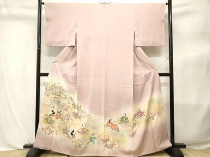 平和屋着物■豪華色留袖　作家物　寿光織　人物風景文　暈し染め　金糸　正絹　逸品　CABL3811ev