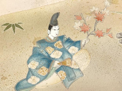 平和屋着物■豪華色留袖　作家物　寿光織　人物風景文　暈し染め　金糸　正絹　逸品　CABL3811ev