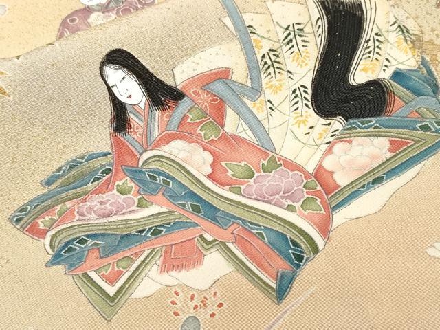平和屋着物■豪華色留袖　作家物　寿光織　人物風景文　暈し染め　金糸　正絹　逸品　CABL3811ev