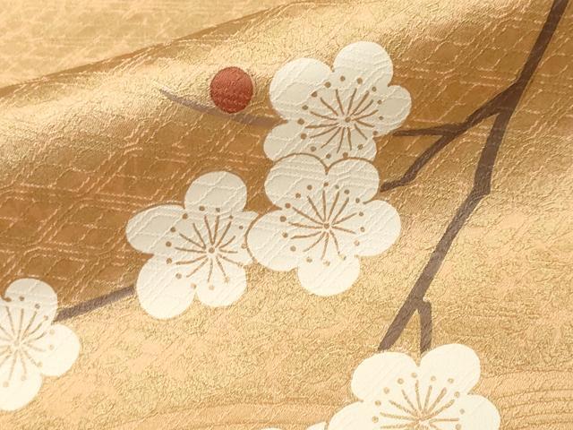 平和屋着物■豪華色留袖　刺繍　枝花文　暈し染め　金彩　正絹　逸品　CABL3814ev