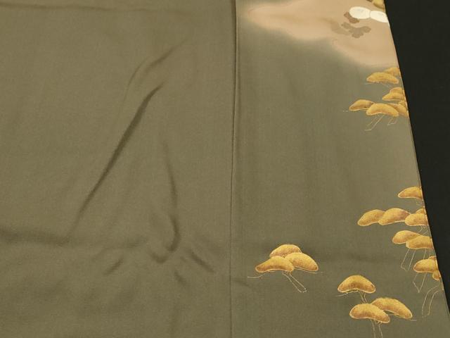 平和屋着物■豪華色留袖　刺繍　松　万寿菊　暈し染め　金彩　正絹　逸品　CABL3815ev