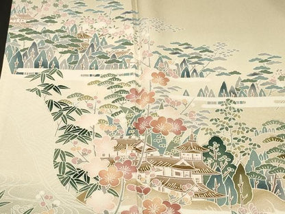 平和屋着物■豪華色留袖　松竹梅御所解文　暈し染め　正絹　逸品　CABL3818ev