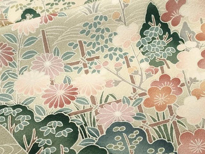 平和屋着物■豪華色留袖　松竹梅御所解文　暈し染め　正絹　逸品　CABL3818ev