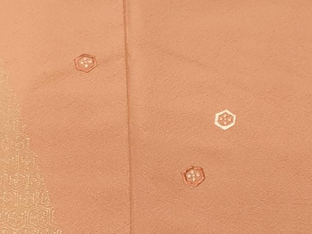 平和屋着物■豪華色留袖　刺繍　亀甲花文　正絹　逸品　CABL3820ev