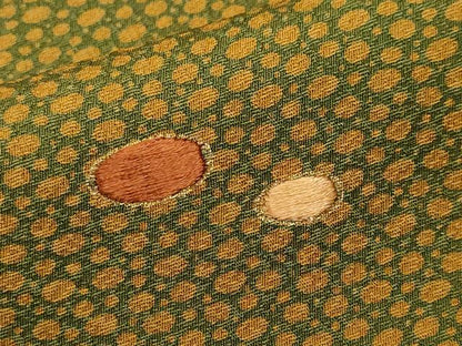 平和屋着物■色留訪問着　刺繍　大庄霰文　正絹　逸品　CABL3821ev