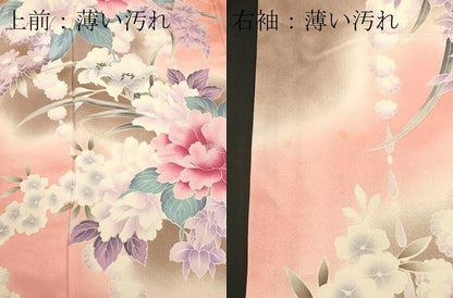 平和屋着物■豪華振袖　草花文　暈し染め　正絹　逸品　CABL3834ev