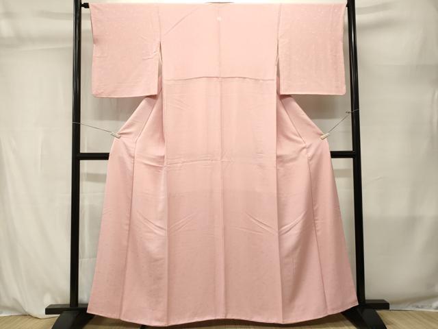 平和屋着物■上質な色無地　花唐草地紋　薄桜色　正絹　逸品　CABL3845ev