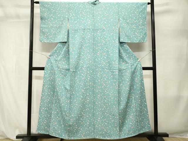 平和屋着物■長襦袢　無双仕立て　枝花文　正絹　逸品　CABL3846ev