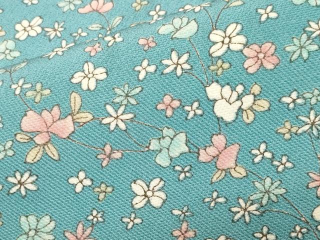 平和屋着物■長襦袢　無双仕立て　枝花文　正絹　逸品　CABL3846ev