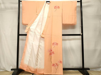 平和屋着物■訪問着　枝花文　正絹　逸品　CABL3847ev