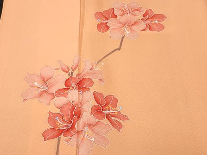 平和屋着物■訪問着　枝花文　正絹　逸品　CABL3847ev