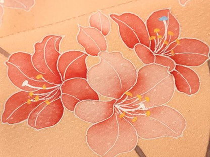 平和屋着物■訪問着　枝花文　正絹　逸品　CABL3847ev