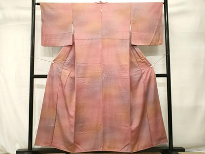 平和屋着物■上質な小紋　霞文　暈し染め　正絹　逸品　CABL3848ev