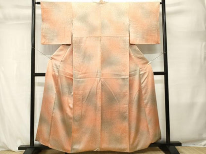 平和屋着物■上質な小紋　絞り　杢目霞文　暈し染め　正絹　逸品　CABL3851ev