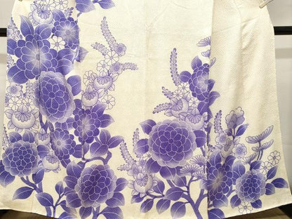 平和屋着物■訪問着　絞り　枝花文　暈し染め　正絹　逸品　CABL3854ev