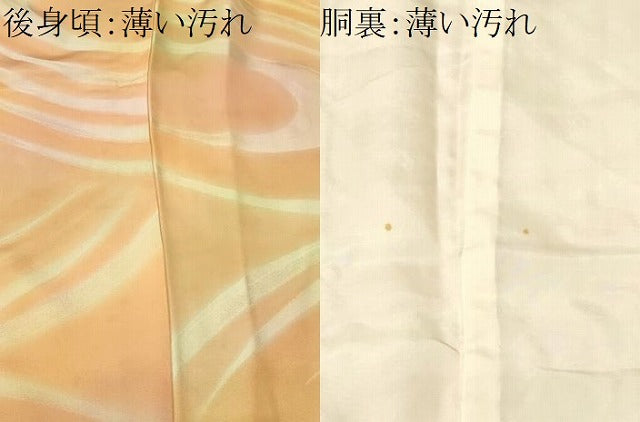 平和屋着物■上質な小紋　流線文　暈し染め　正絹　逸品　CABL3861ev