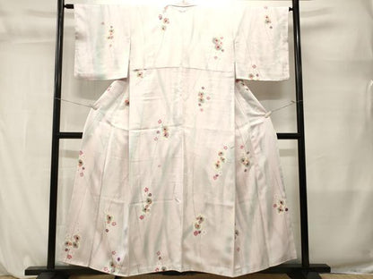 平和屋着物■上質な小紋　枝花文　暈し染め　正絹　逸品　CABL3863ev