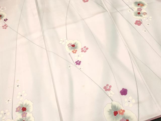平和屋着物■上質な小紋　枝花文　暈し染め　正絹　逸品　CABL3863ev