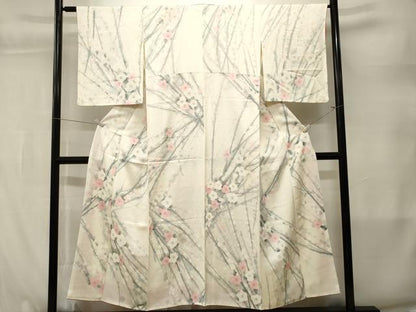 平和屋着物■上質な小紋　枝梅文　暈し染め　正絹　逸品　CABL3871ev